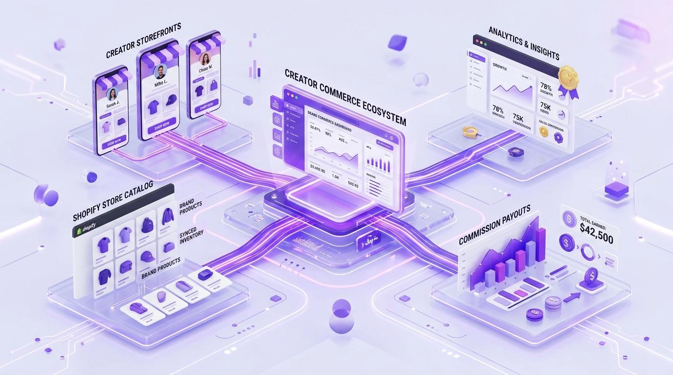 Brand-Owned Creator Commerce Ecosystem Diagram